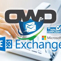 OCALA WEBSITE DESIGNS LOGO WITH HOSTED EXCHANGE LOGO