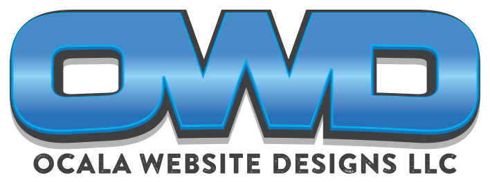 OCALA WEBSITE DESIGNS MAIN LOGO OCALA WEBSITE DESIGNS LLC LOGO