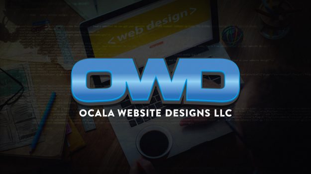DARK IMAGE OF LAPTOP WITH OCALA WEBSITE DESIGNS LOGO OVERLAY OCALA WEBSITE DESIGNS LOGO DEFAULT IMAGE
